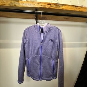The North Face Girls' Lavender Full-Zip Fleece Jacket